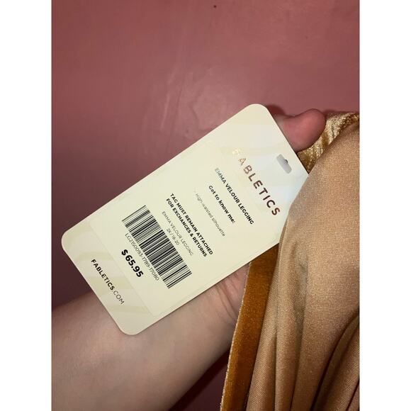 NWT Fabletics brown Ema high waisted silhouette velour leggings size 2X - Picture 4 of 7